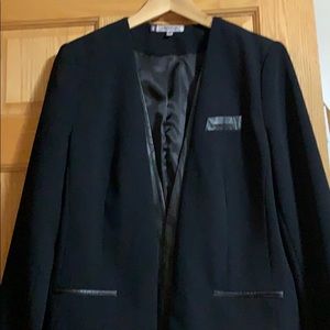 Jennifer Lopez Faux Leather Blazer